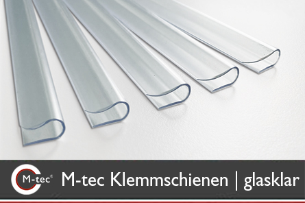 M-tec Klemmschienen glasklar