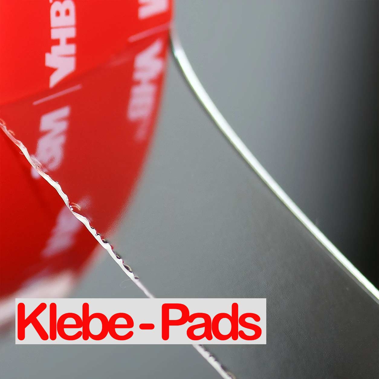 10 hochtransparent doppelseitig 50mm x 25mm Klebepads