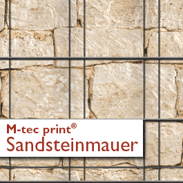 "M-tec print®" Weich-PVC - Sandsteinmauer