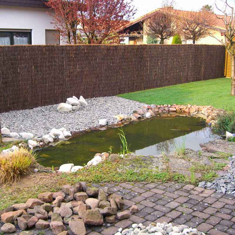 Heidekrautmatten: Heidematte Bretagne - stark im Garten Sichtschutz Heidematten Bretagne 1,00 x  3,00m