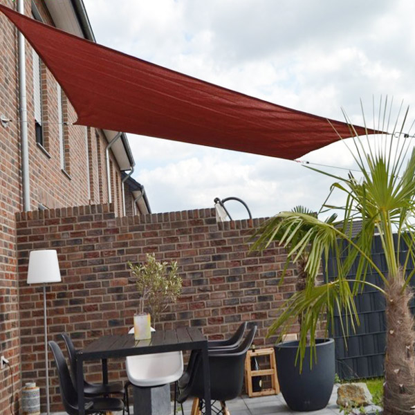 PEDDY SHIELD Vierecksonnensegel ohne Regenschutz-terracotta-2,5 x 3m