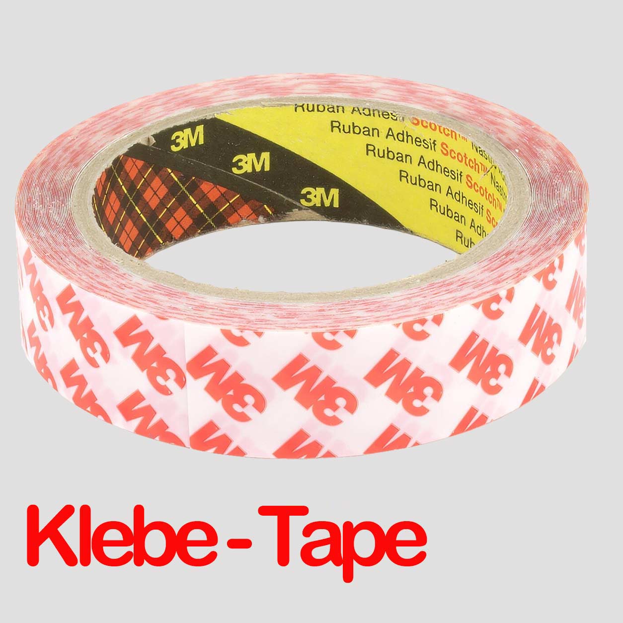  1a Rolle doppelseitiges Klebeband transparent 25mm