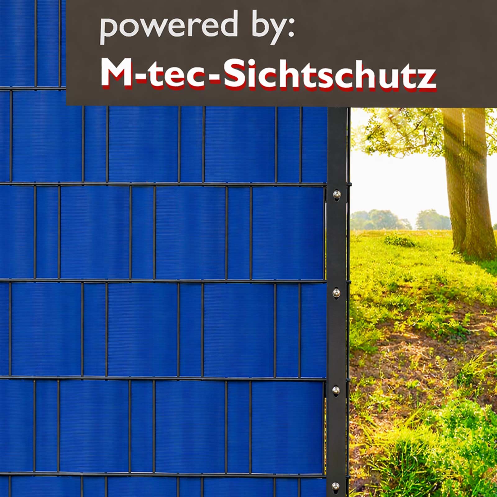 PP Sichtschutz Streifen 10er Pack Königsblau