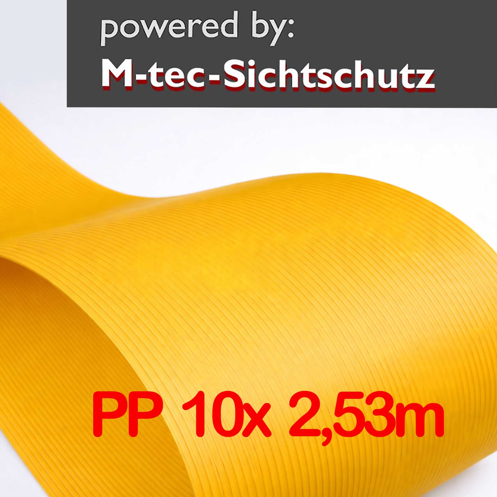 PP Sichtschutz Streifen melonengelb 10er Pack