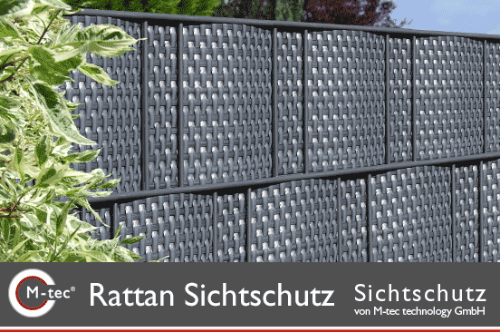 Kunsstoff Rattan Sichtschutzstreifen