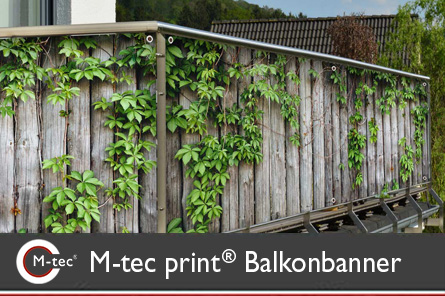 M-tec print® Balkonbanner