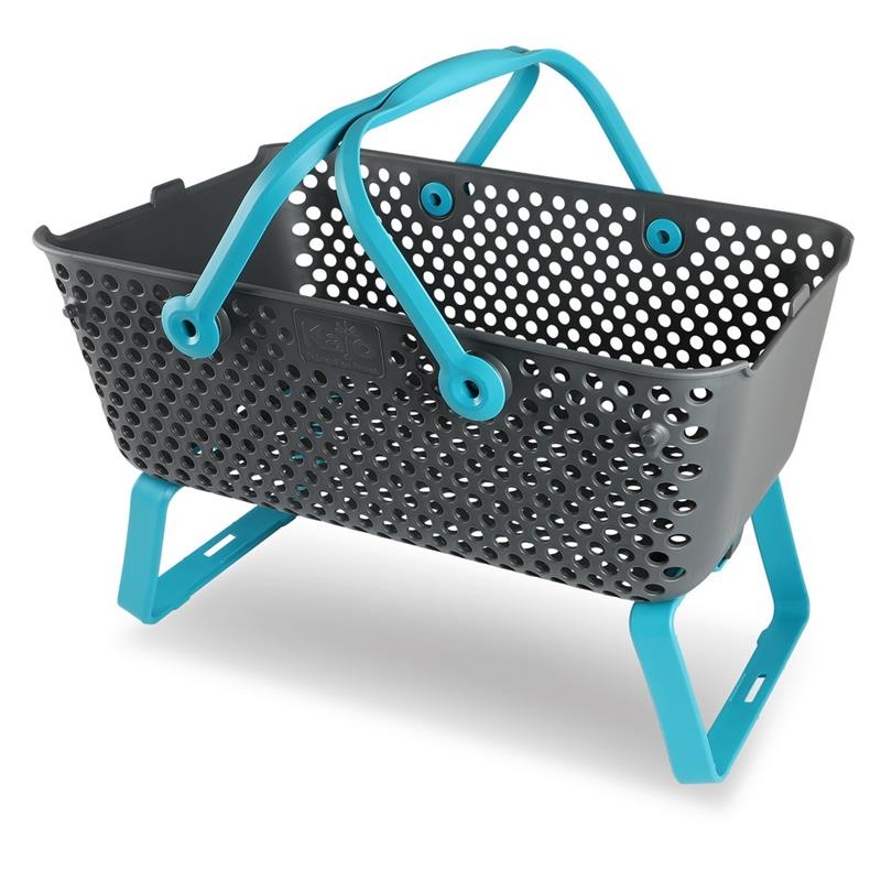 Gartenkorb Kajo, Stapelbar, Farbe: Türkis-15 Liter (48 x 29 x 20 cm)