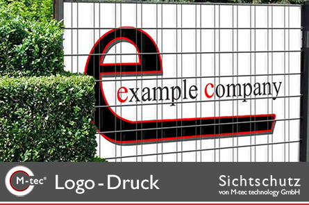 Zaunposter Logodruck