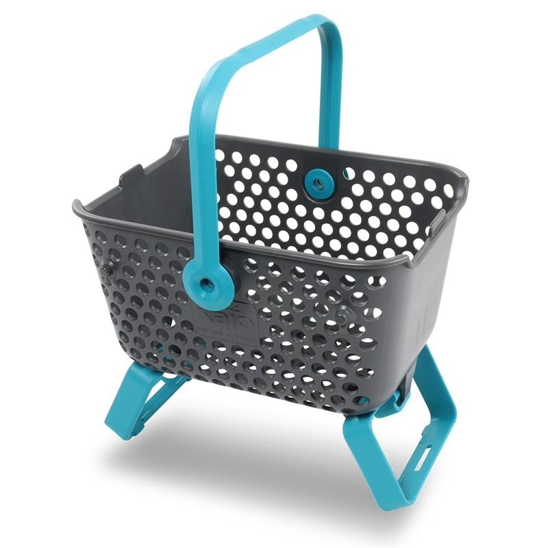 Gartenkorb Kajo, Stapelbar, Farbe: Türkis-4 Liter (24 x 20 x 15 cm) 