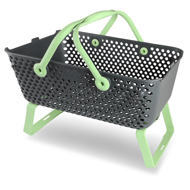 Gartenkorb Kajo, Stapelbar, Farbe: Limette-15 Liter (48 x 29 x 20 cm)