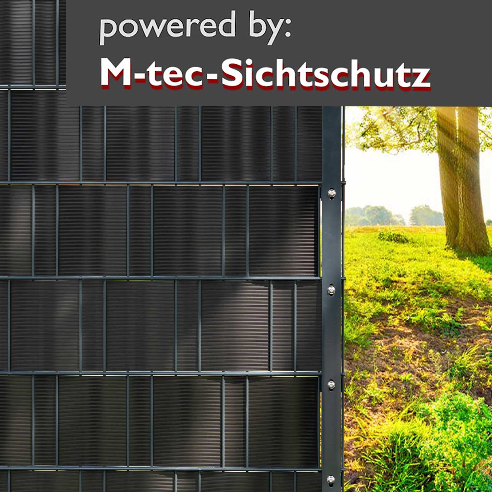 PP Sichtschutz Streifen 10er Pack anthrazit