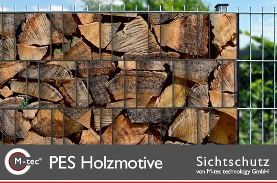 Motiv Sichtschutzstreifen Holzoptik