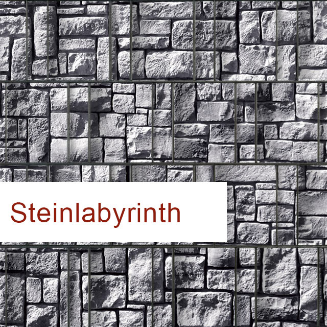 Sichtschutz Motiv Steinlabyrinth 
