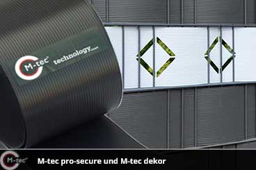 3 Farben anthrazit M-tec technology Original PVC Sichtschutzstreifen H=19cm L=40m für den Gittermattenzaun 