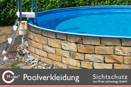 print® Poolverkleidung in Stein- oder Pflanzenoptik M-tec print® Poolverkleidung in Stein- oder Pflanzenoptik