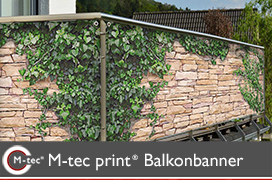 M-tec print® Balkonbanner