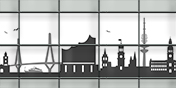 M-tec Kreativstreifen Hamburg Skyline M-tec Kreativstreifen Hamburg Skyline