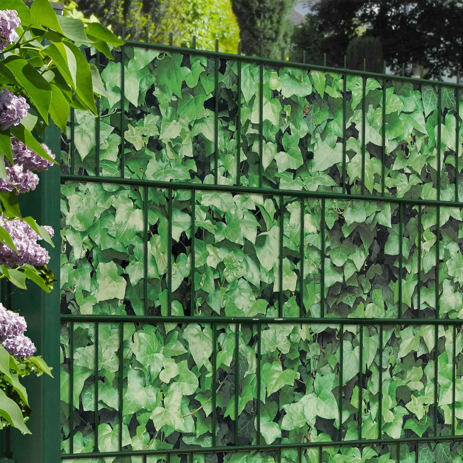 "Mtec print®" Zaunblenden Efeu Hecke Stückzahl 3er Pack