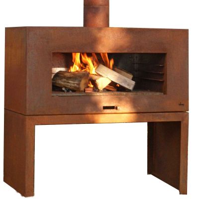 Gartenkamin Odin- Cortenstahl