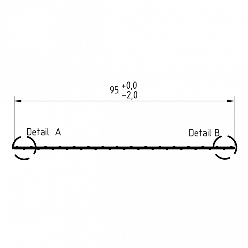Hart - PVC Sichtschutzstreifen anthrazit 9,5cm Höhe Hart - PVC Sichtschutzstreifen anthrazit 9,5cm Höhe