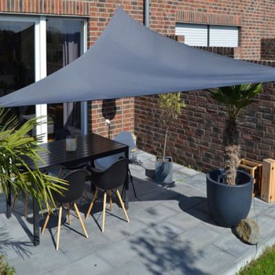 Dreiecksonnensegel mit Regenschutz-anthrazit-3,60 x 3,60 x 3,60 m