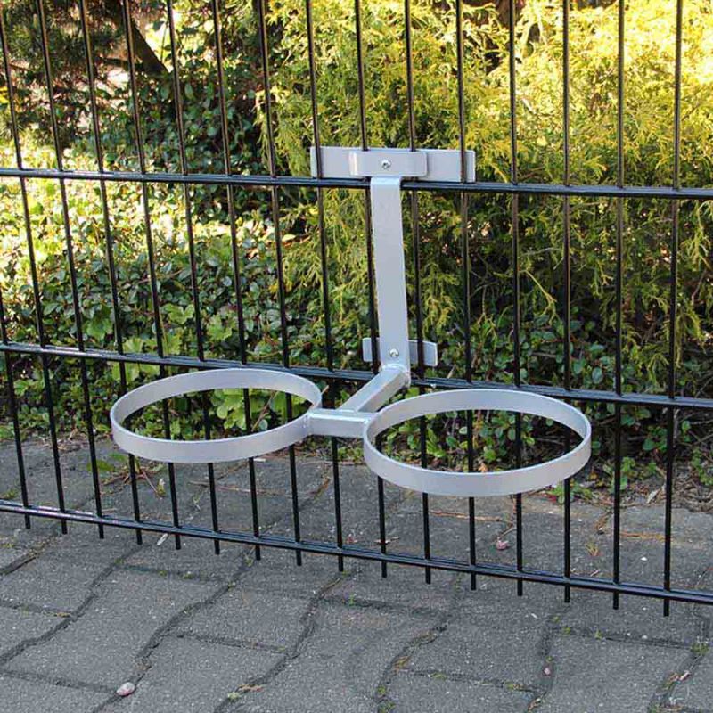 Doppelstabmatten Futternapfhalter Futterstation inkl. Näpfen