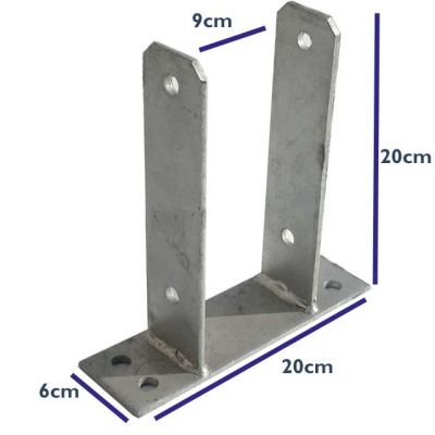 U - Pfostenträger - Verzinkt-7 x 7cm U - Pfostenträger - Verzinkt-7 x 7cm