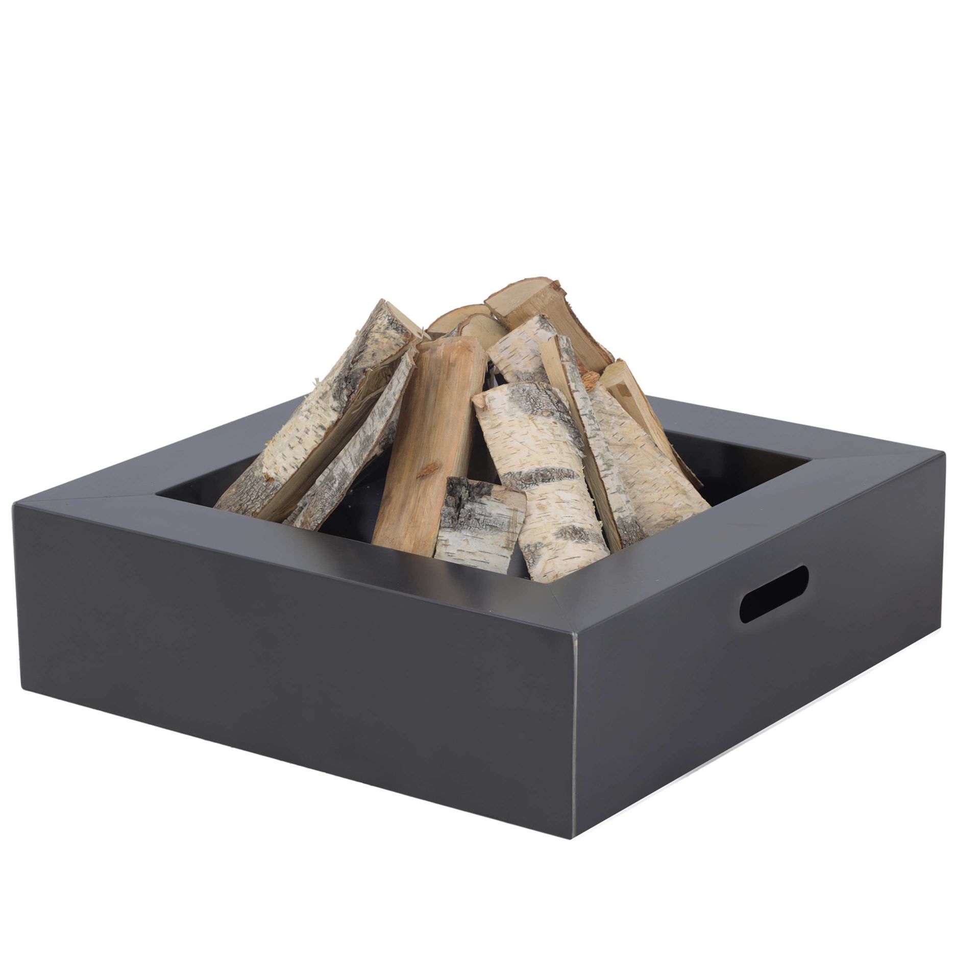 Feuerschalen  "C A P R I" quadratische Feuerstelle-80x80x23cm