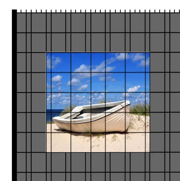 M-tec PRINT® Zaunfenster | Motiv Strandboot