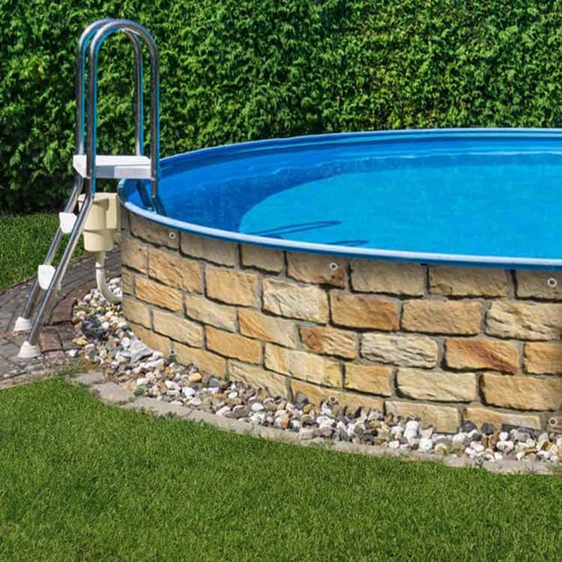 Poolbanner Poolplane Sandstein