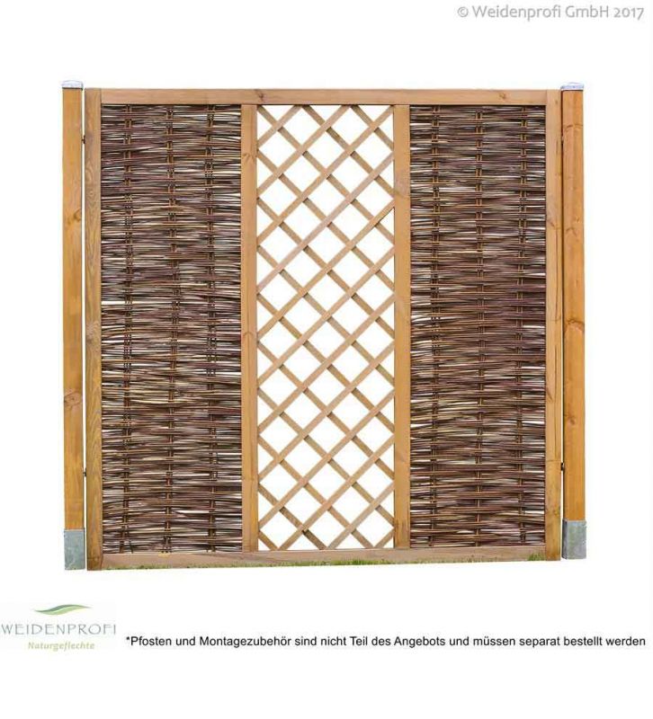 Weidenzaun Exclusiv Rankgitter-1,80 x 1,80 m 