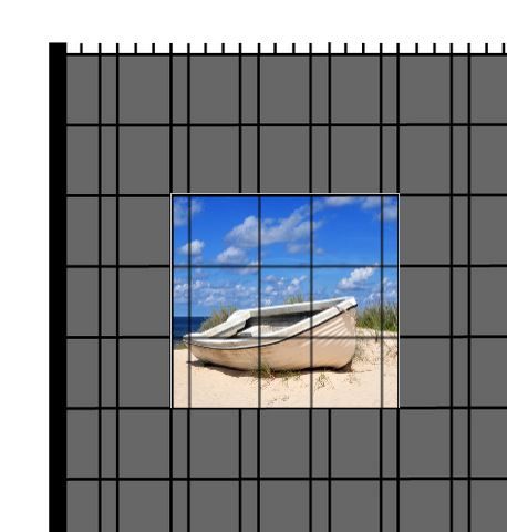 M-tec PRINT® Zaunfenster | Motiv Strandboot