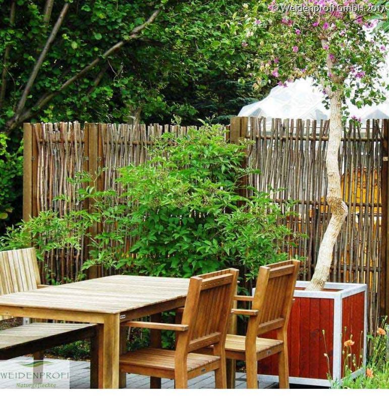 Haselnuss Flechtzaun Kompakt- B 1,20 x  H 1,00 