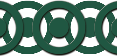 PVC Designdruck Zaunblende - Circle Point