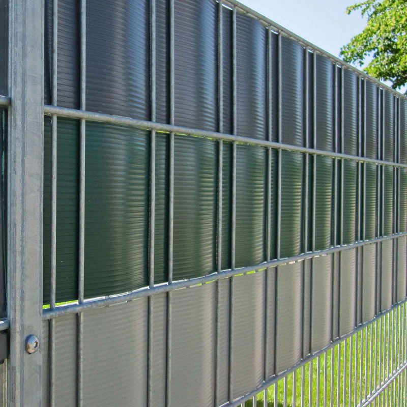 Zaunblendenstreifen Hart PVC anthrazit Stabgittermatten