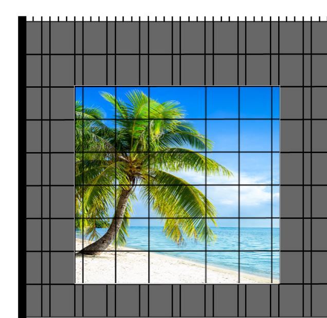 M-tec PRINT® Zaunfenster | Traumstrand Motiv