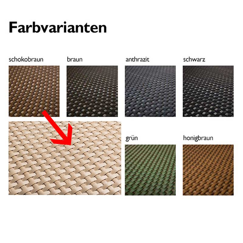 Rattan Pool Verkleidungen Creme-Beige auf Wunschmaß 