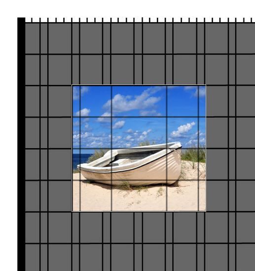 M-tec PRINT® Zaunfenster | Motiv Strandboot